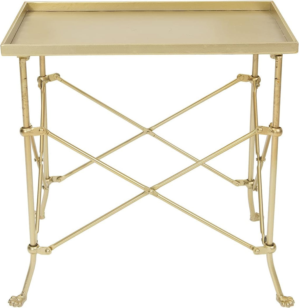 Gold Metal Rectangle Table N937
