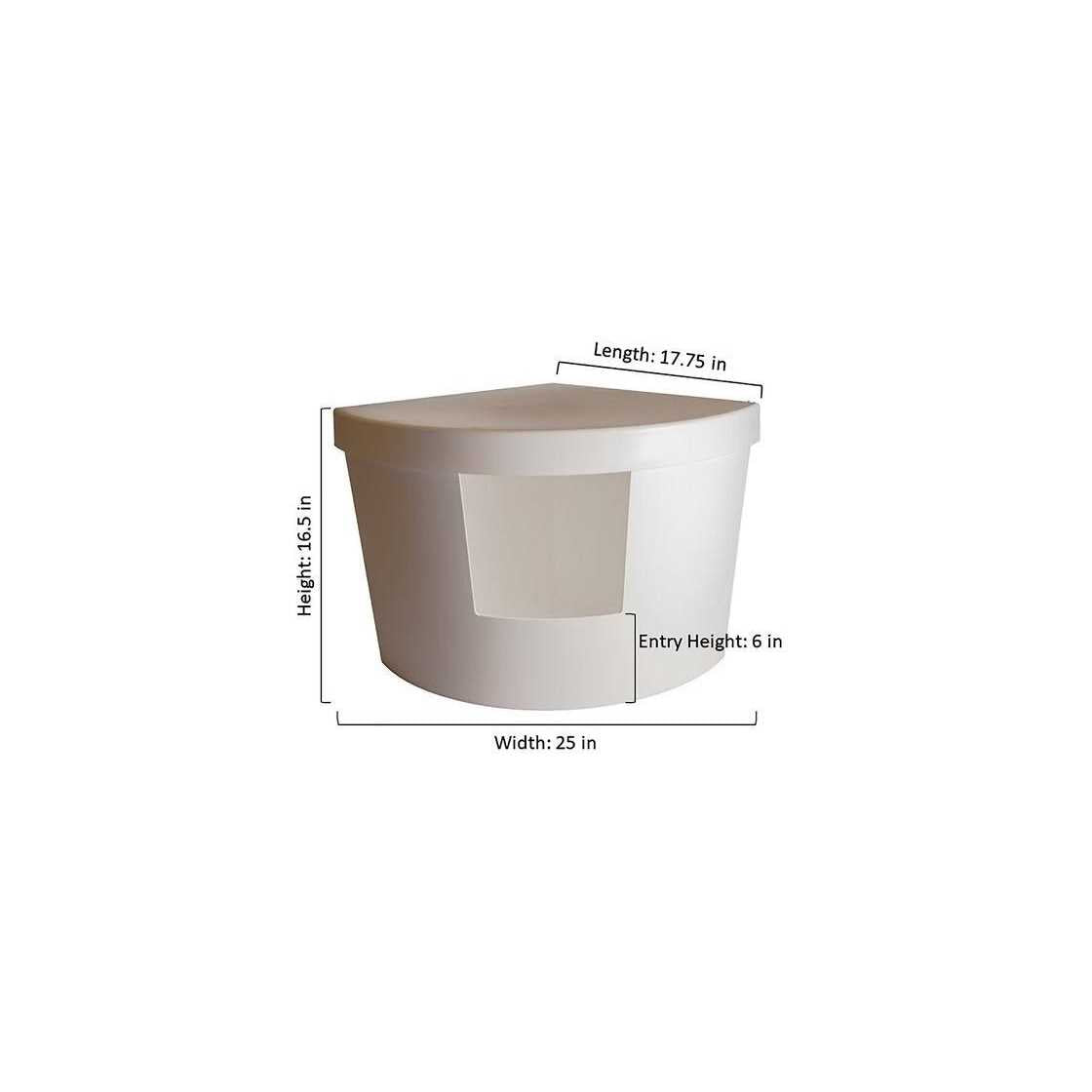 Enclosed Plastic Litter Box U5352
