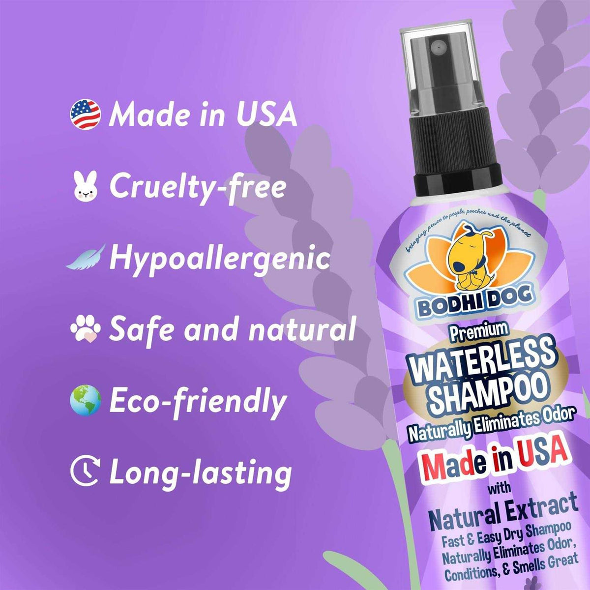 Waterless Dry Shampoo for Dogs or Cats U54977