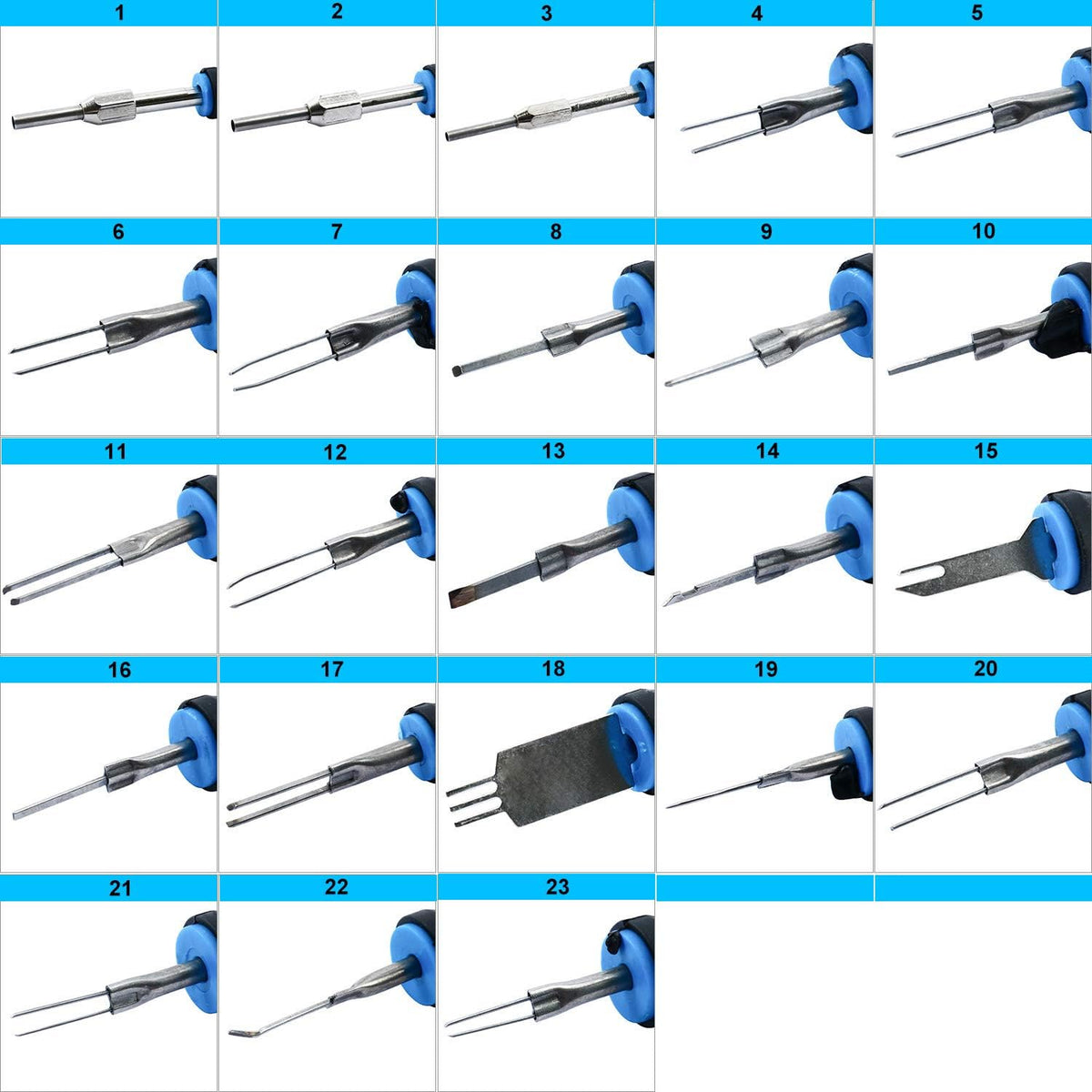 Terminal Release Kit 23PC Universal Connector Release Tool Pack of 2 L11563