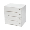 4 Drawers Wood Storage Box with Lockable Drawers H6547