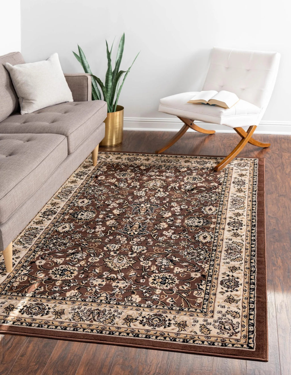 10' x 13' Brown Medium Rug P5310
