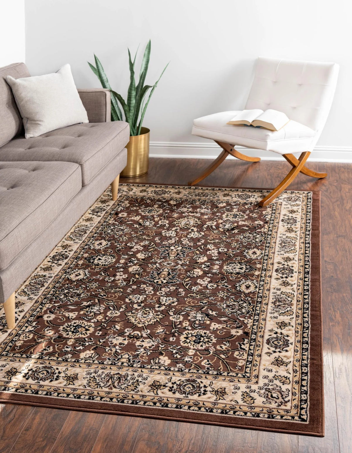 10' x 13' Brown Medium Rug P5310