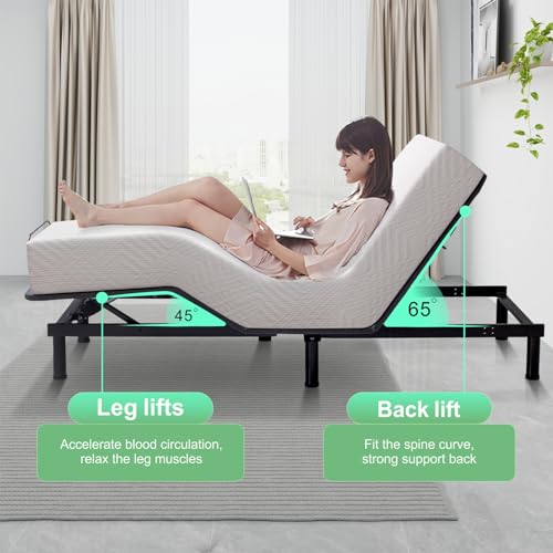 Adjustable Bed Base Queen with Wireless Remote Control E184978