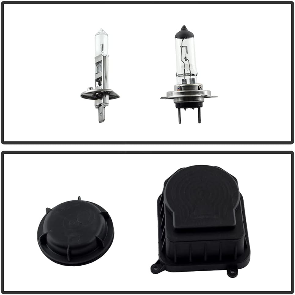 Black SMD LED Halo Projector Headlights I155008