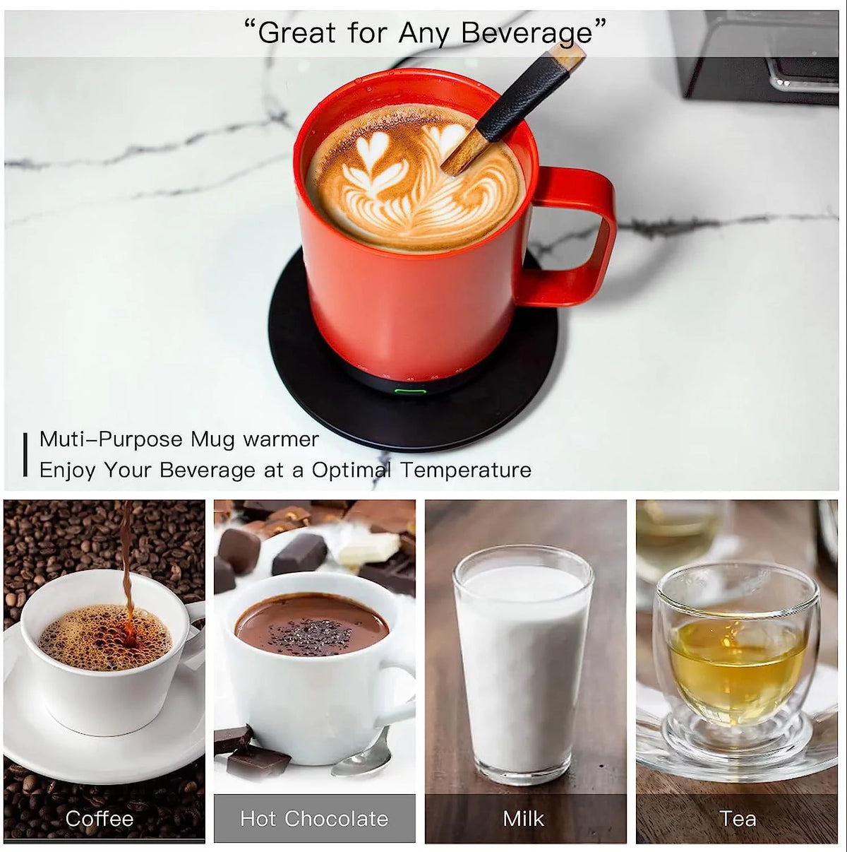 14 oz Self Heating Coffee Mug with Lid L97621