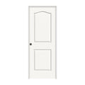24 in. x 80 in. White Painted Right-Hand Molded Composite MDF Single Prehung Interior Door H54930