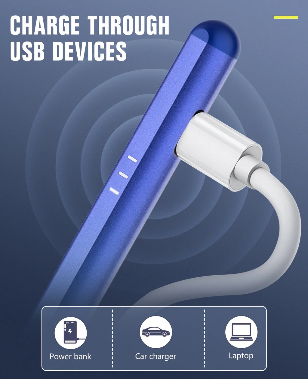 Gradient Blue Magnetic Stylus Pen for iPad T6368