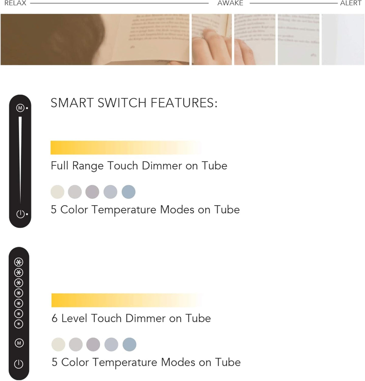 Circadian LED Table Lantern with Smart Switch Z950