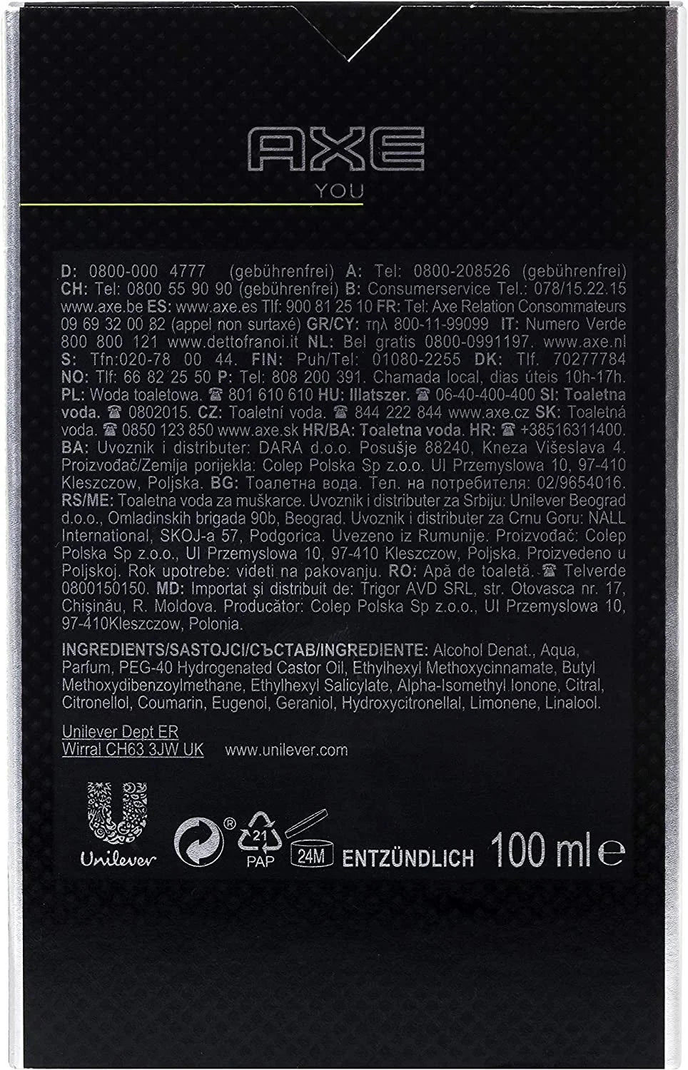 Men's Eau de Toilette 2X100ML Z8530