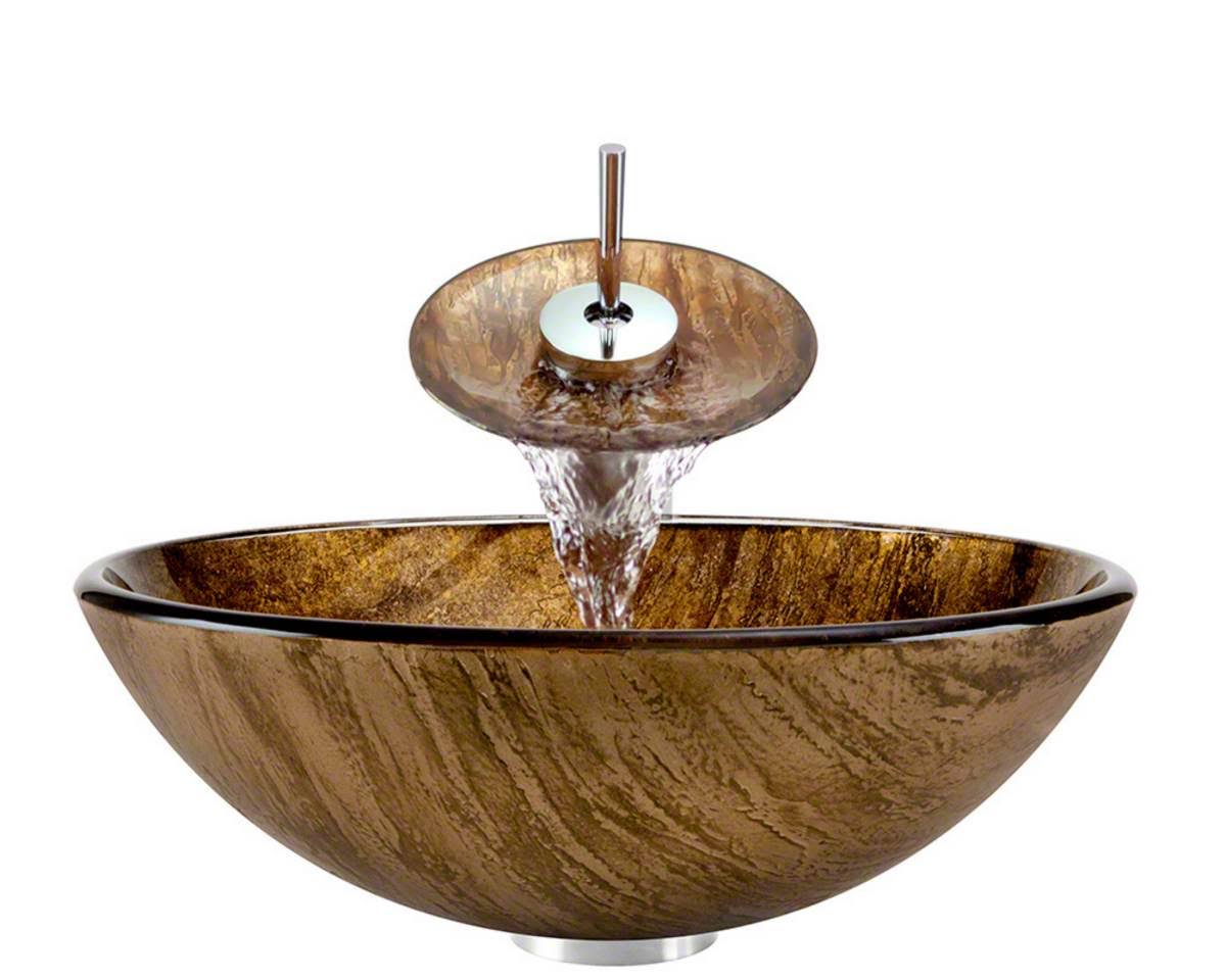 Bathroom Waterfall Faucet Ensemble J8157