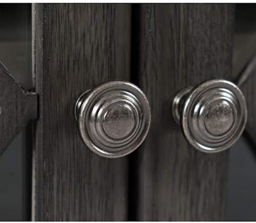 Grey Six Door Accent Cabinet X582