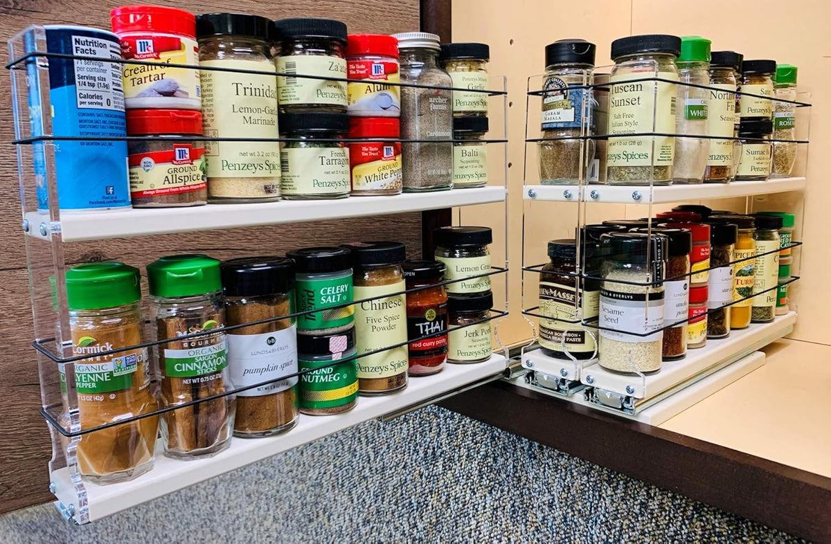 Cabinet Mounted Spice Rack with 3 Drawers O41872