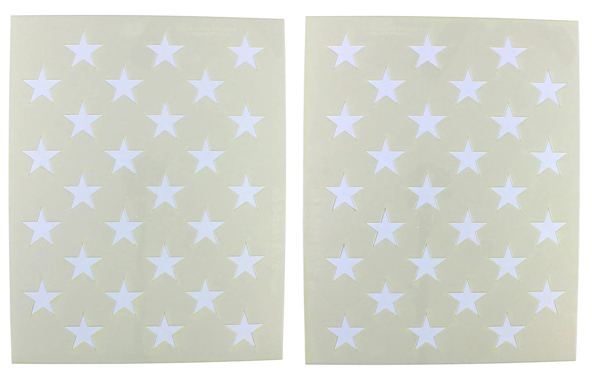 50 Star Field Stencils 2 Pc Set 14 Mil 25.75"L K283