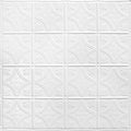 5-Pack Kit 2-Ft x 2-ft Bright White Satin Tin Backsplash V10457