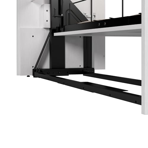 Pure White Oak Full Murphy Bed with Closet Organizers A34190