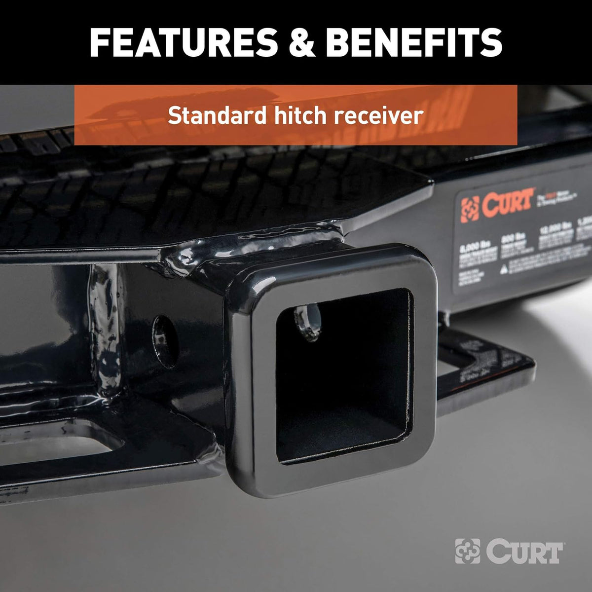 Class 3 Trailer Hitch, 2-Inch Receiver, Exposed Main Body H340029
