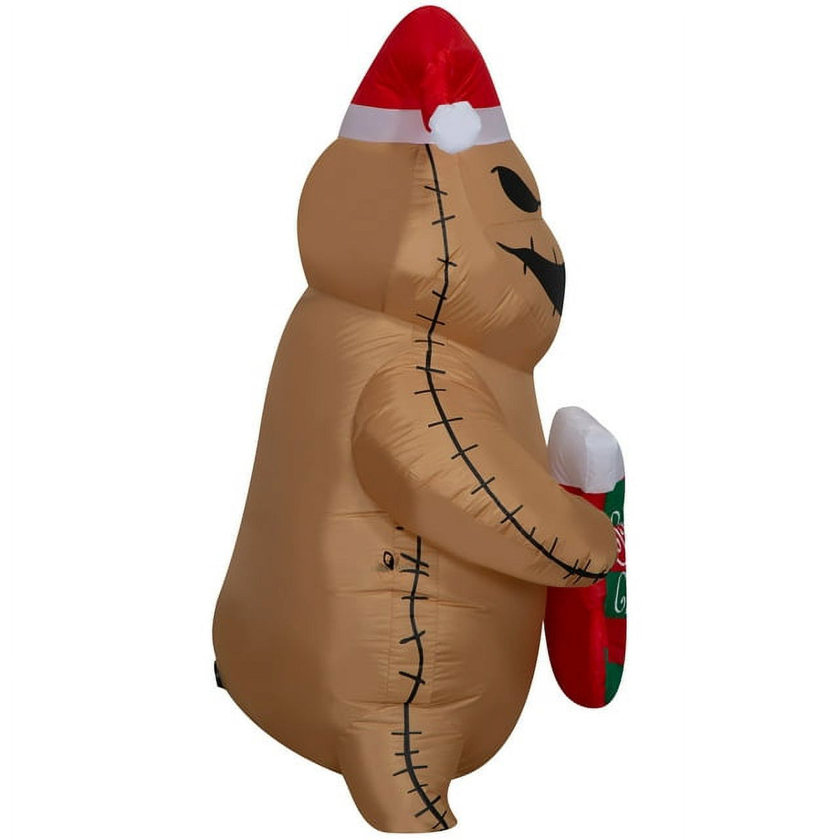 5 Foot Brown Burlap Inflatables Christmas Stocking N397