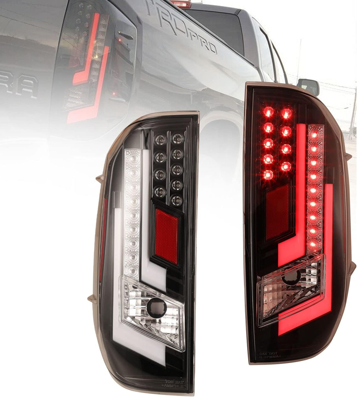 Glossy Black LED Taillight Assembly O13732