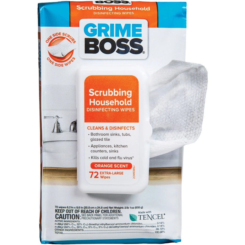 Fiber Blend Scrubbing Household Disinfecting Wipes 72 pk G557289