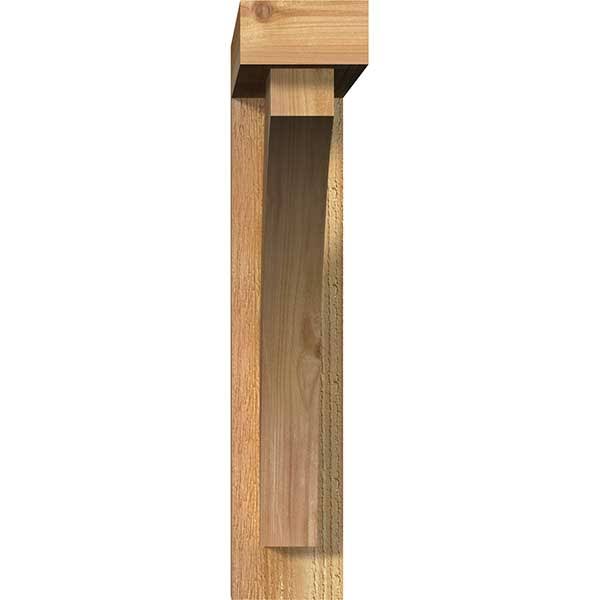Rough Sawn Bracket with Offset Brace, Western Red Cedar D17988