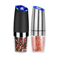 2 Pcs Electric Salt and Pepper Grinder Set Battery Operated Stainless Steel T685