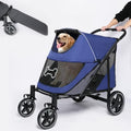 Navy Blue Pet Stroller with Access Ramp G98748