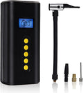 Portable Tire Inflator 150PSI Electric Tire Pump Rechargeable Air Compressor with LED Lights, Power Bank, Black Pack of 2 C758559