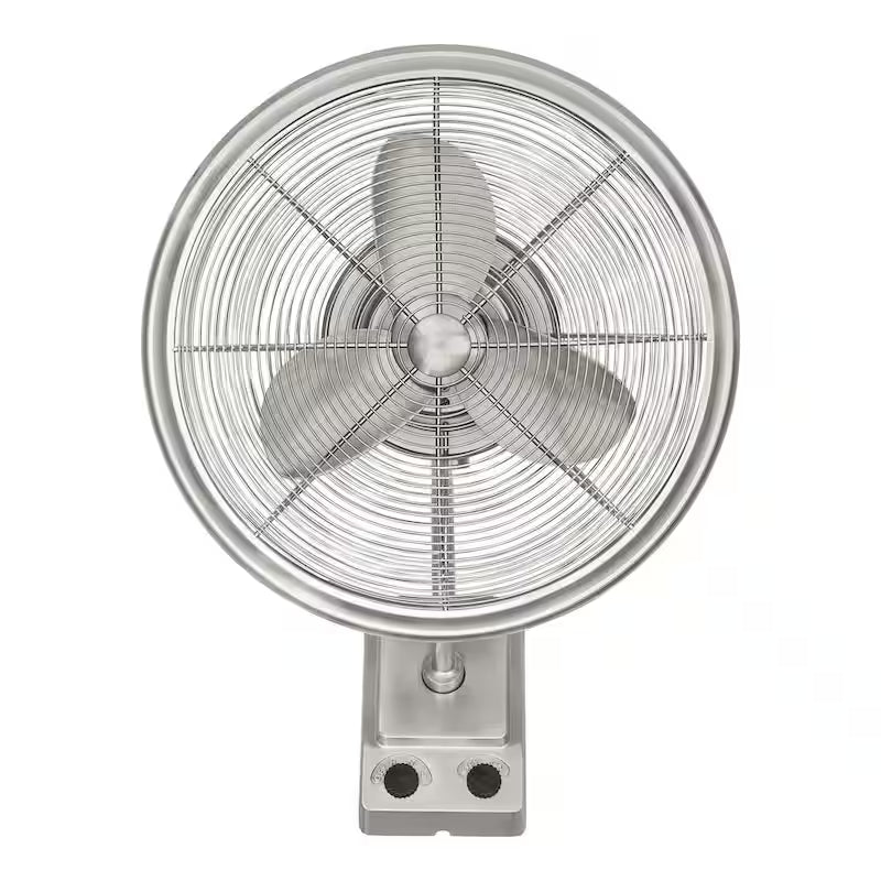 Brushed Nickel Oscillating Wall Fan A318