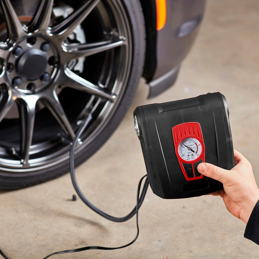12V Portable Tire Inflator with LED Light B30501