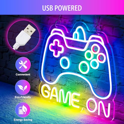 Dimmable USB Powered Gamepad Shaped Neon Sign T619989