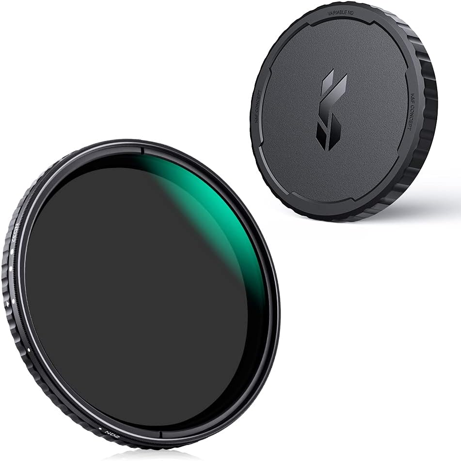 72mm Variable ND Lens Filter & Filter Cap Kit (2 Pcs) B326