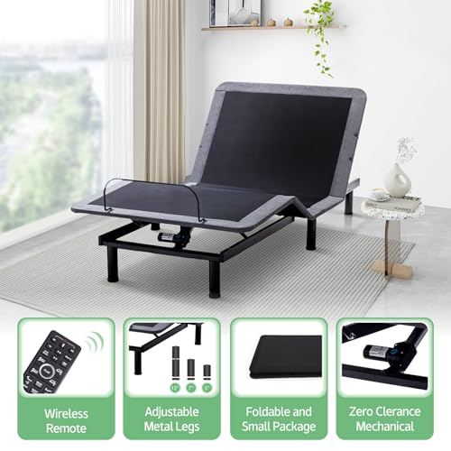 Adjustable Bed Base Queen with Wireless Remote Control E184978