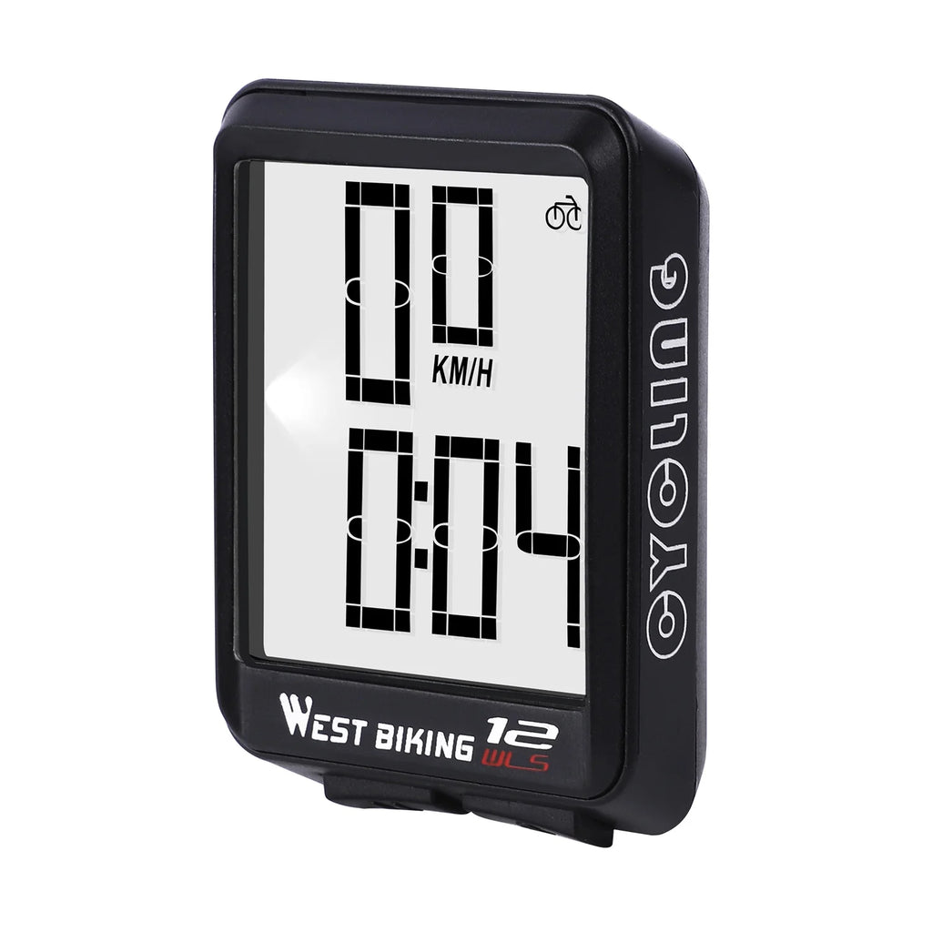 Black Wireless Bicycle Speedometer Y56250