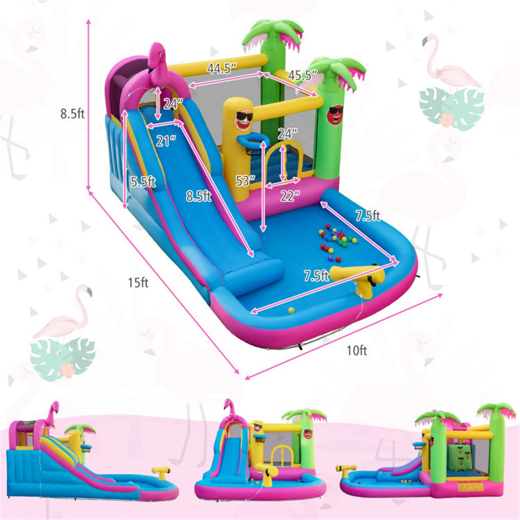 Inflatable Bounce Castle with Long Water Slide and Blower Q3380