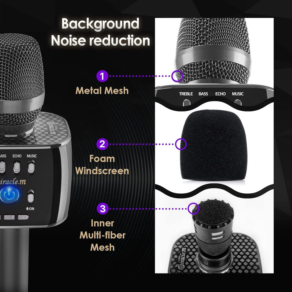 Bluetooth Karaoke Microphone with Speaker P645096