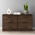 White 6 Drawer Dresser C646