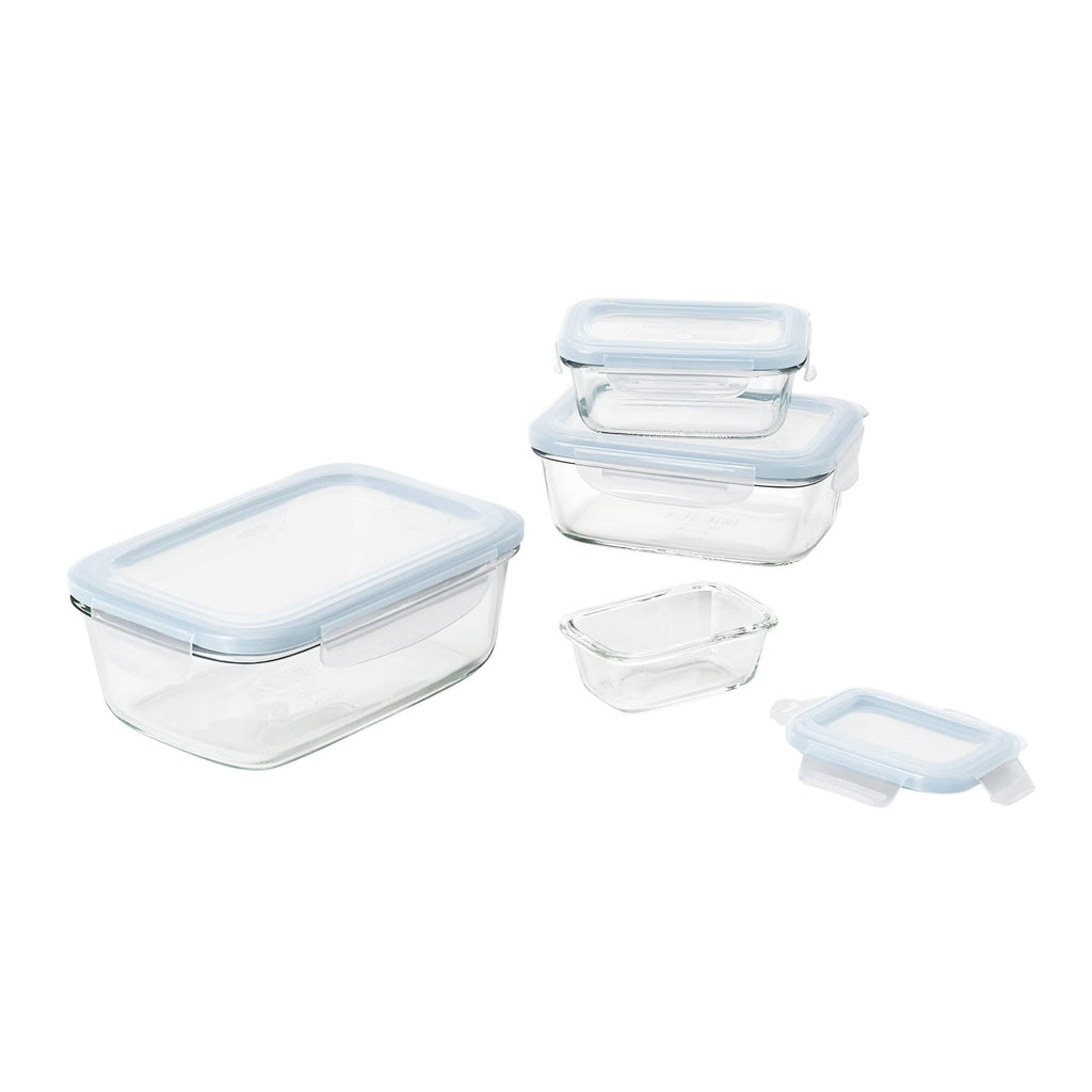 8pc Glass Food Storage Container Set P2577