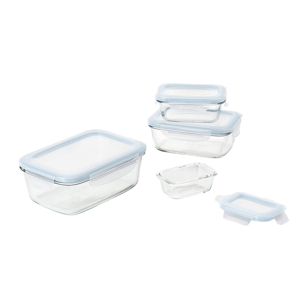 8pc Glass Food Storage Container Set P2577