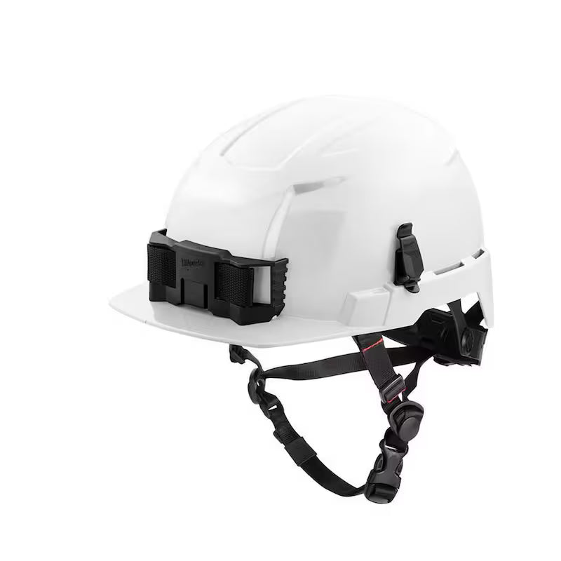 White Type 2 Class E Front Brim Non-Vented Safety Helmet Z620