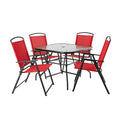5 Piece Dining Set, Black S9657