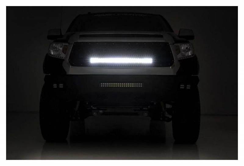 Mesh Grille with 30in Dual Row Black Series LED with Amber DRL E3330