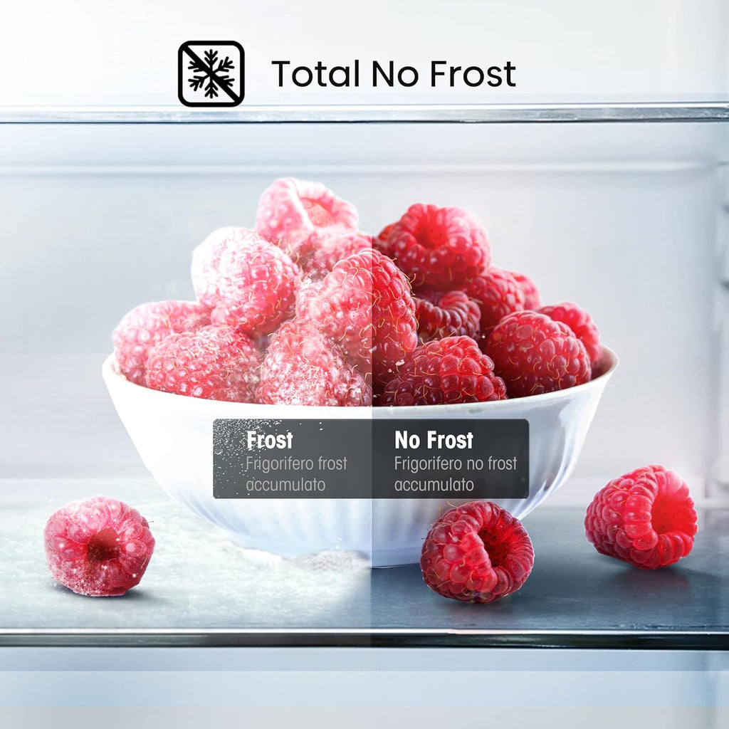 Stainless Steel Freestanding Side-by-Side Fridge Freezer with Water and Ice Dispenser N2788