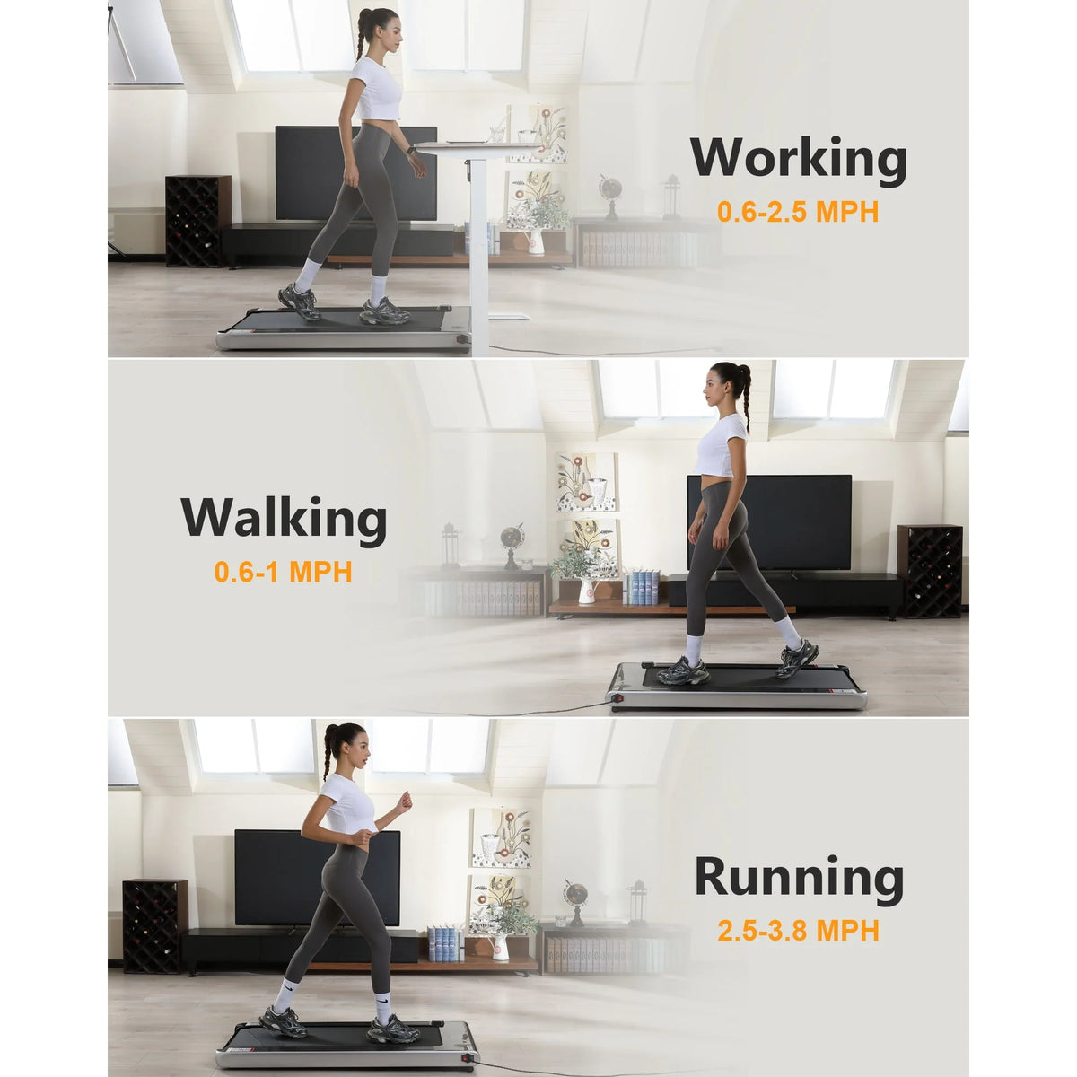2.5 HP Folding Treadmill T5874