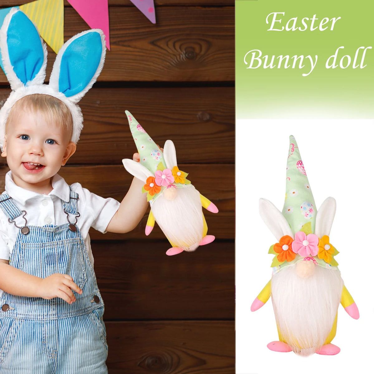 Easter Faceless Dwarf Plush Doll Decoration G47628