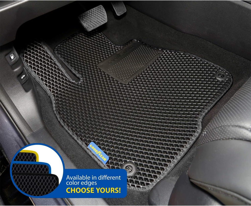 Black/Black 4 Pc. Car Floor Liners T389240