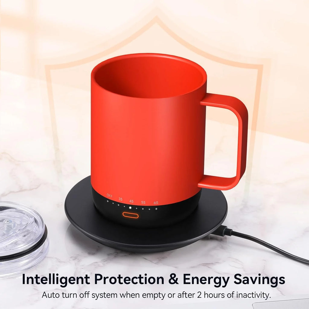14 oz Self Heating Coffee Mug with Lid L97621
