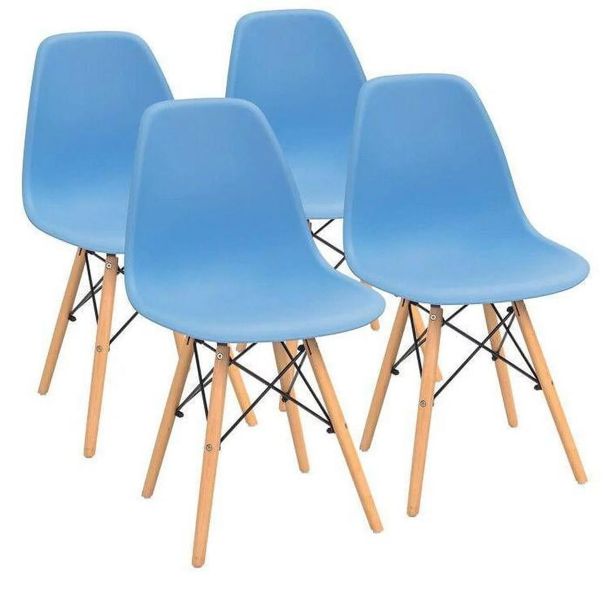 Blue Set of 4 Dining Chairs L610