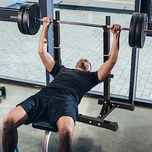 Adjustable Steel Squat Rack Pair 40''-66'' 550lbs U387627