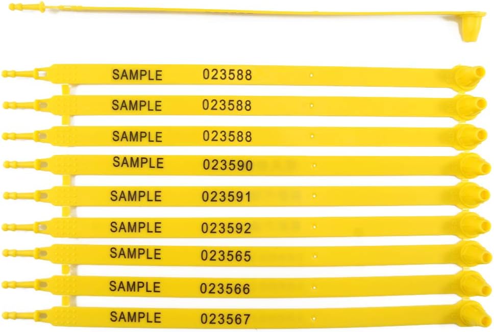 1000 pcs Plastic Tamper Resistant Truck Door Seal Self-Locking Padlock (Blue) M341123